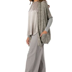 Hardtail Chocolate Stripe Boxy Scarf Sweater
Cardigan NWT